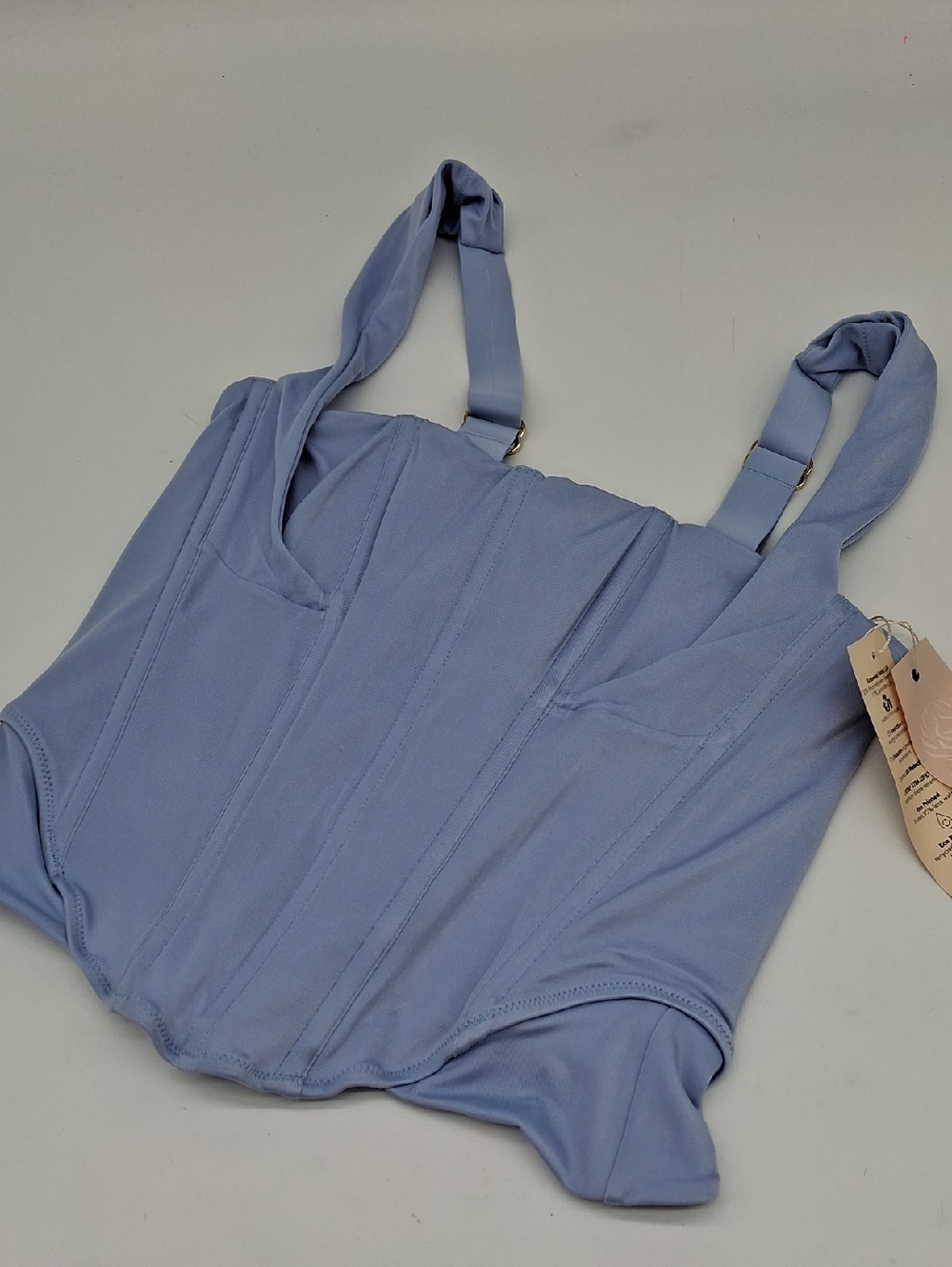 Free People We Are HAH Knock Out Top Periwinkle Blue L